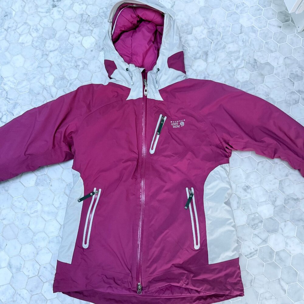 Mountain Hardwear Women's Purple/Grey Ski Snow Jacket Size L